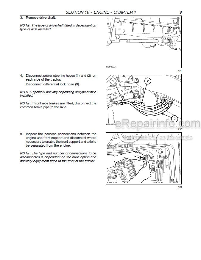Photo 1 - Case MXM120 MXM130 MXM140 MXM155 MXM175 MXM190 Repair Manual Tractor 87613647