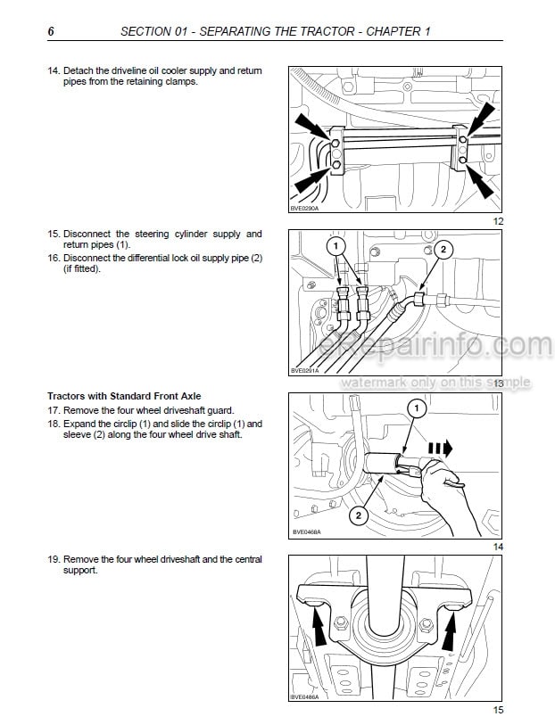 Photo 1 - Case MXU Maxxum Pro Multicontroller X Line Series Repair Manual Tractor 87496334