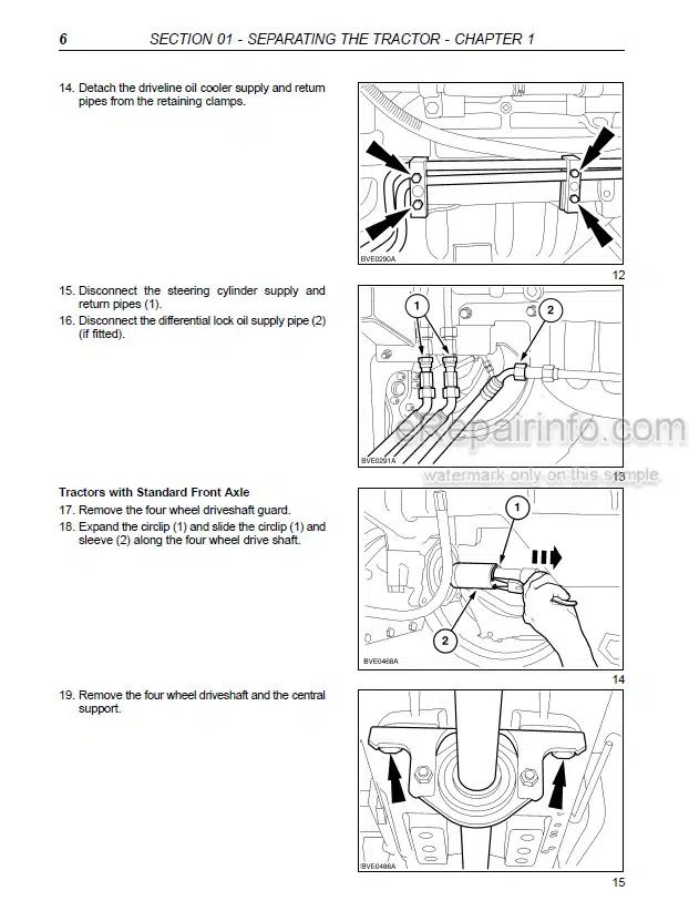Photo 1 - Case MXU Maxxum Pro Multicontroller X Line Series Repair Manual Tractor 87496334