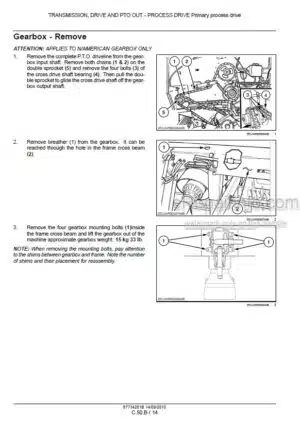 Photo 8 - Case RB344 Service Manual Baler 87734281B