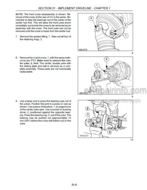 Photo 11 - Case RB444 Repair Manual Round Baler 87716923