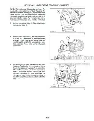 Photo 11 - Case RB444 Repair Manual Round Baler 87716923