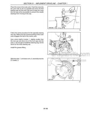 Photo 1 - Case RB454 RB464 RB554 RB564 Service Manual Round Baler 84217340