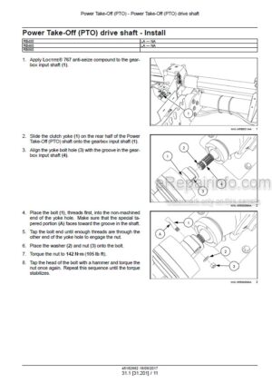 Photo 7 - Case RBX452 RBX462 RBX552 RBX562 Repair Manual Round Baler 87352306