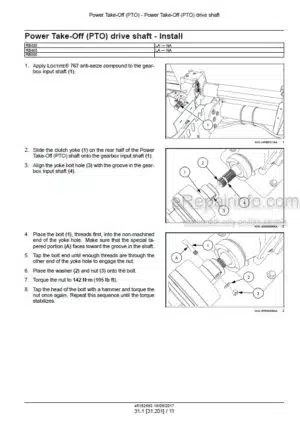 Photo 2 - Case RB455 RB465 RB565 Service Manual Round Baler 48182662