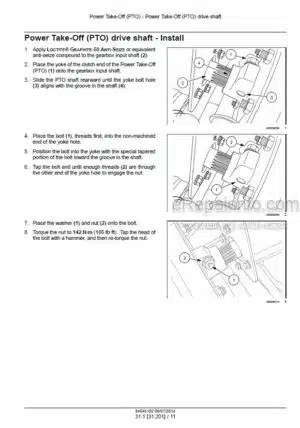 Photo 3 - Case RB455 RB465 RB565 Service Manual Round Baler 84546102