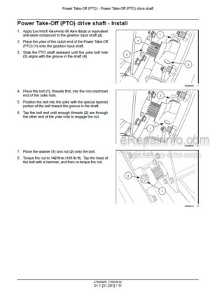 Photo 7 - Case RB455 RB465 Service Manual Round Baler 47546469