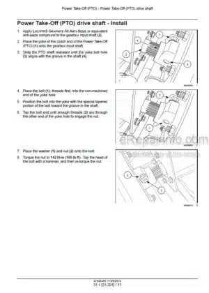 Photo 11 - Case RB455 RB465 Service Manual Round Baler 47546469