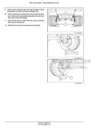 Photo 7 - Case MDX71 MDX81 MDX91 Service Manual Disc Mower 87023825