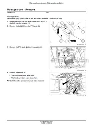 Photo 5 - Case RB544SP HD Service Manual Round Baler 47824859