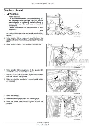 Photo 3 - Case RB545 Service Manual Round Baler 48126520