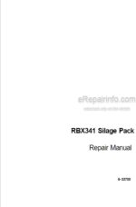 Photo 3 - Case RBX341 Silage Pack Repair Manual And Supplement Round Baler 6-33700