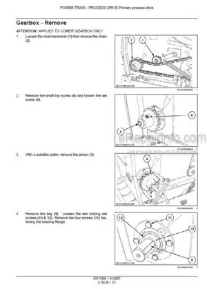 Photo 8 - Case RBX343 Silage Pack Repair Manual Round Baler 87617408