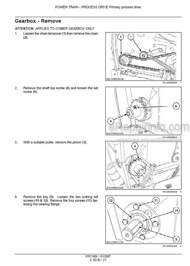 Photo 1 - Case RBX343 Silage Pack Repair Manual Round Baler 87617408