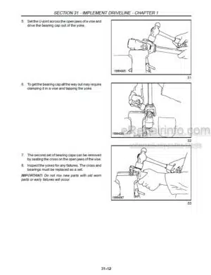 Photo 5 - Case RBX441 RBX451 RBX461 RBX561 Repair Manual Round Baler 86624271