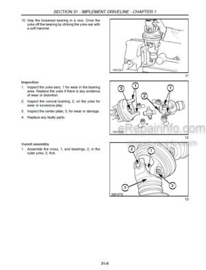 Photo 8 - Case RBX442 Repair Manual Round Baler 87034014