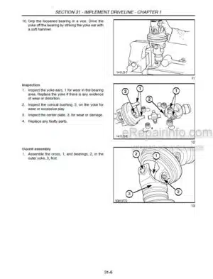 Photo 6 - Case RDX161 RDX181 Repair Manual Disc Header 87032365