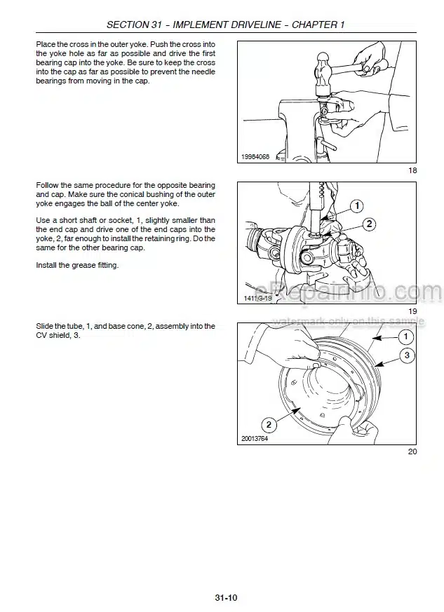 Photo 1 - Case RBX452 RBX462 RBX552 RBX562 Repair Manual Round Baler 87352306