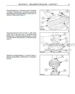 Photo 1 - Case RBX453 RBX463 Repair Manual Round Baler 6-71270EN