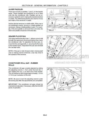 Photo 8 - Case RD162 RD182 Service Manual Disc Auger Header 84207374