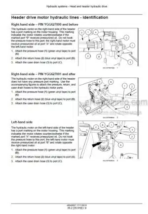 Photo 1 - Case RD163 RD193 RD163 Speciality Service Manual Disc Header 48049007