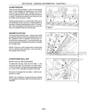 Photo 7 - Case RDX161 RDX181 Repair Manual Disc Header 87032365