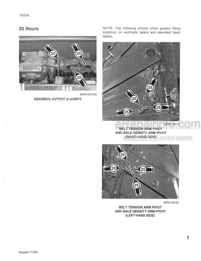 Photo 1 - Case RS451 RS551 RS561 RS561 Auto Cycle Service Manual Round Baler 6-11000R0
