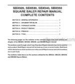 Photo 4 - Case SBX520 SBX530 SBX540 SBX550 Repair Manual Square Baler 86627615