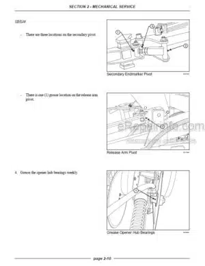 Photo 4 - Case SDX30 SDX40 Repair Manual Single Disk No Till Air Drill 87605427