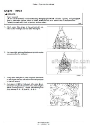 Photo 8 - Case SR130 SR160 Alpha Series Tier 4B Final Service Manual Skid Steer Loader 47711585