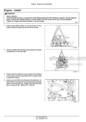 Photo 11 - Case SR130 SR160 Alpha Series Tier 4B Final Service Manual Skid Steer Loader 47711585