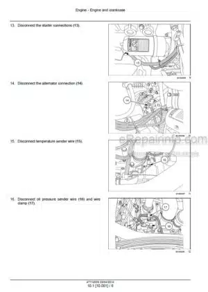 Photo 8 - Case 1470 Service Manual Combine Chassis GSS1503