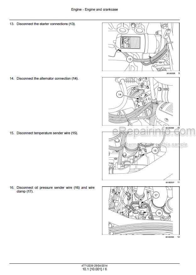 Photo 1 - Case SR130 SR160 Alpha Series Tier 4B Final Service Manual Skid Steer Loader 47712039