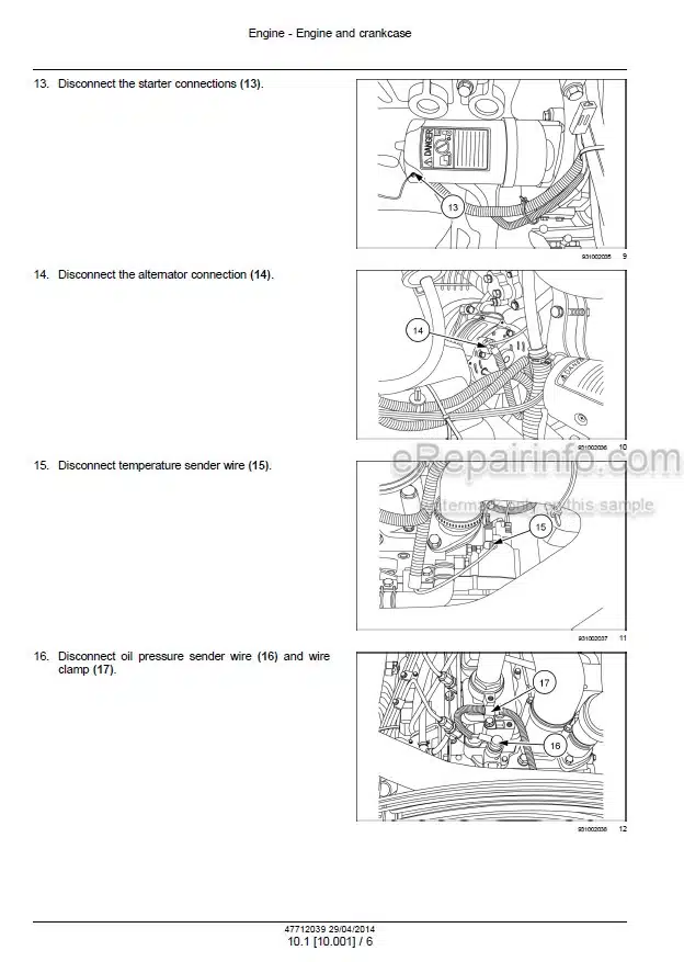 Photo 1 - Case SR130 SR160 Alpha Series Tier 4B Final Service Manual Skid Steer Loader 47712039