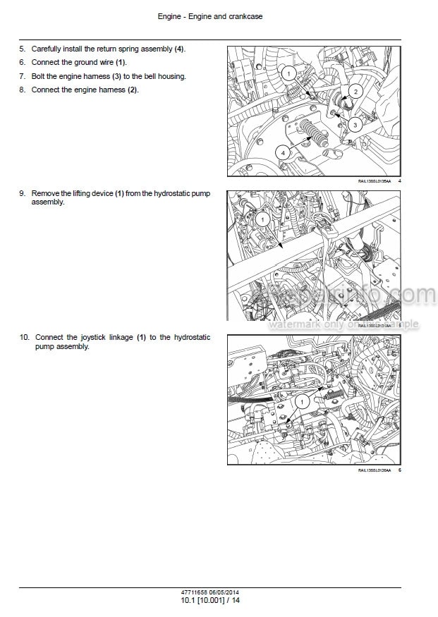 Photo 1 - Case SR175 SV185 Alpha Series Tier 4B Final Service Manual Skid Steer Loader 47711658