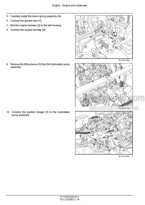 Photo 1 - Case SR175 SV185 Alpha Series Tier 4B Final Service Manual Skid Steer Loader 47711658