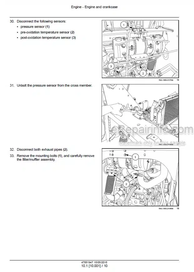 Photo 1 - Case SR175 SV185 Alpha Series Tier 4B Final Service Manual Skid Steer Loader 47851947