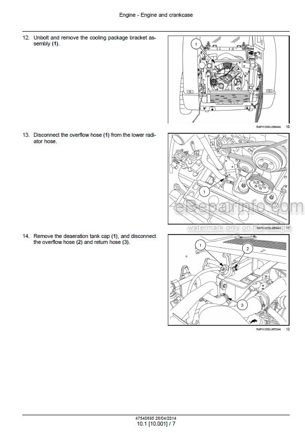 Photo 1 - Case SR220 SR250 SV250 SV300 TR320 TV380 Alpha Series Tier 4A Service Manual Skid Steer And Compact Track Loader 47540695