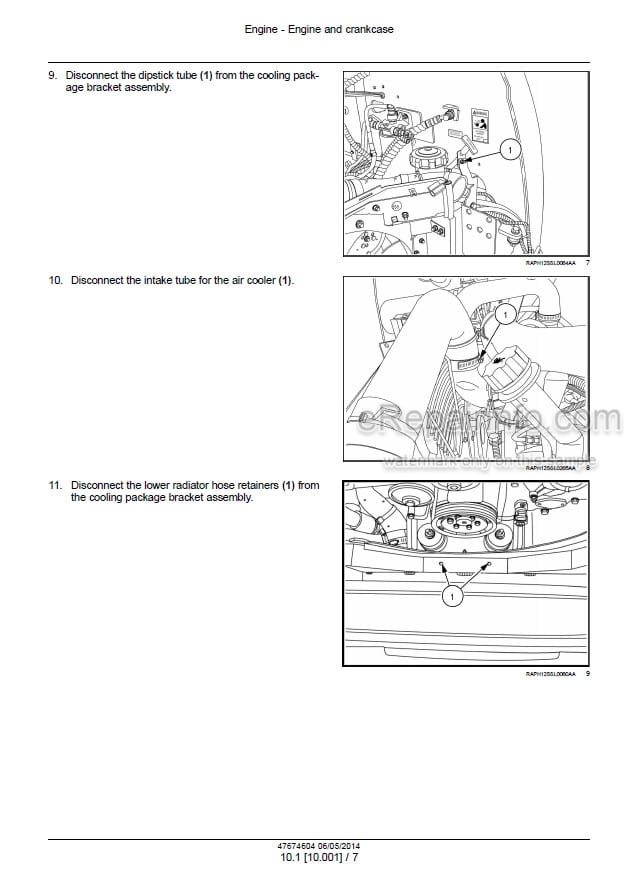 Photo 1 - Case SR250 SV300 TR320 TV380 Alpha Series Tier 4A Service Manual Skid Steer And Compact Track Loader 47674604