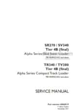 Photo 4 - Case SR270 SV340 TR340 TV380 Alpha Series Tier 4B Final Service Manual Skid Steer And Compact Track Loader 48060319