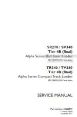 Photo 4 - Case SR270 SV340 TR340 TV380 Alpha Series Tier 4B Final Service Manual Skid Steer And Compact Track Loader 48060319