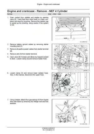 Photo 3 - Case WD1204 Tier 3 Service Manual Self Propelled Windrower 47904529