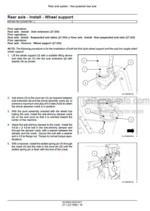 Photo 1 - Case WD1204 Tier 3 Service Manual Self Propelled Windrower 48126546
