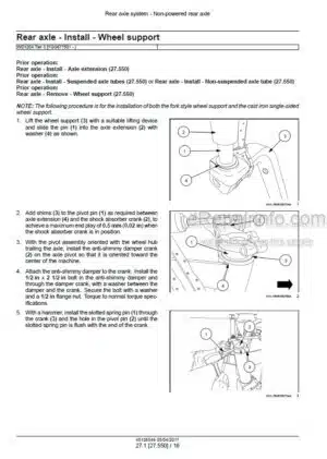 Photo 1 - Case WD1204 Tier 3 Service Manual Self Propelled Windrower 48126546