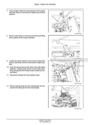 Photo 8 - Case WD1203 Series II Service Manual Self Propelled Windrower 47698330