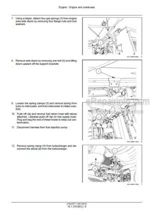 Photo 9 - Case WD1504 Tier 4B Final Service Manual Self Propelled Windrower 47824877