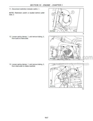 Photo 6 - Case D236 D282 D301 Service Manual Engine GSS1036E