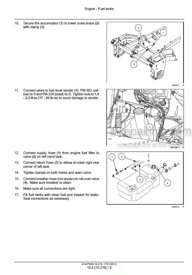 Photo 1 - Case WD1903 WD2303 Service Manual Self Propelled Windrower 47487699