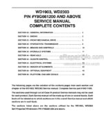 Photo 4 - Case WD1903 WD2303 Service Manual Self Propelled Windrower 84211429