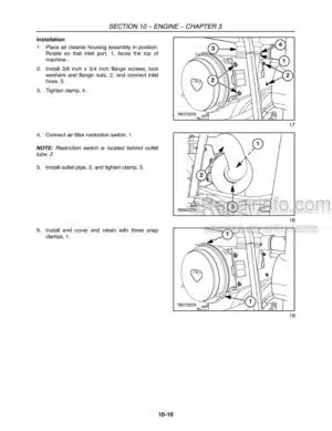 Photo 9 - Case WD1903 WD2303 Service Manual Self Propelled Windrower 84211429